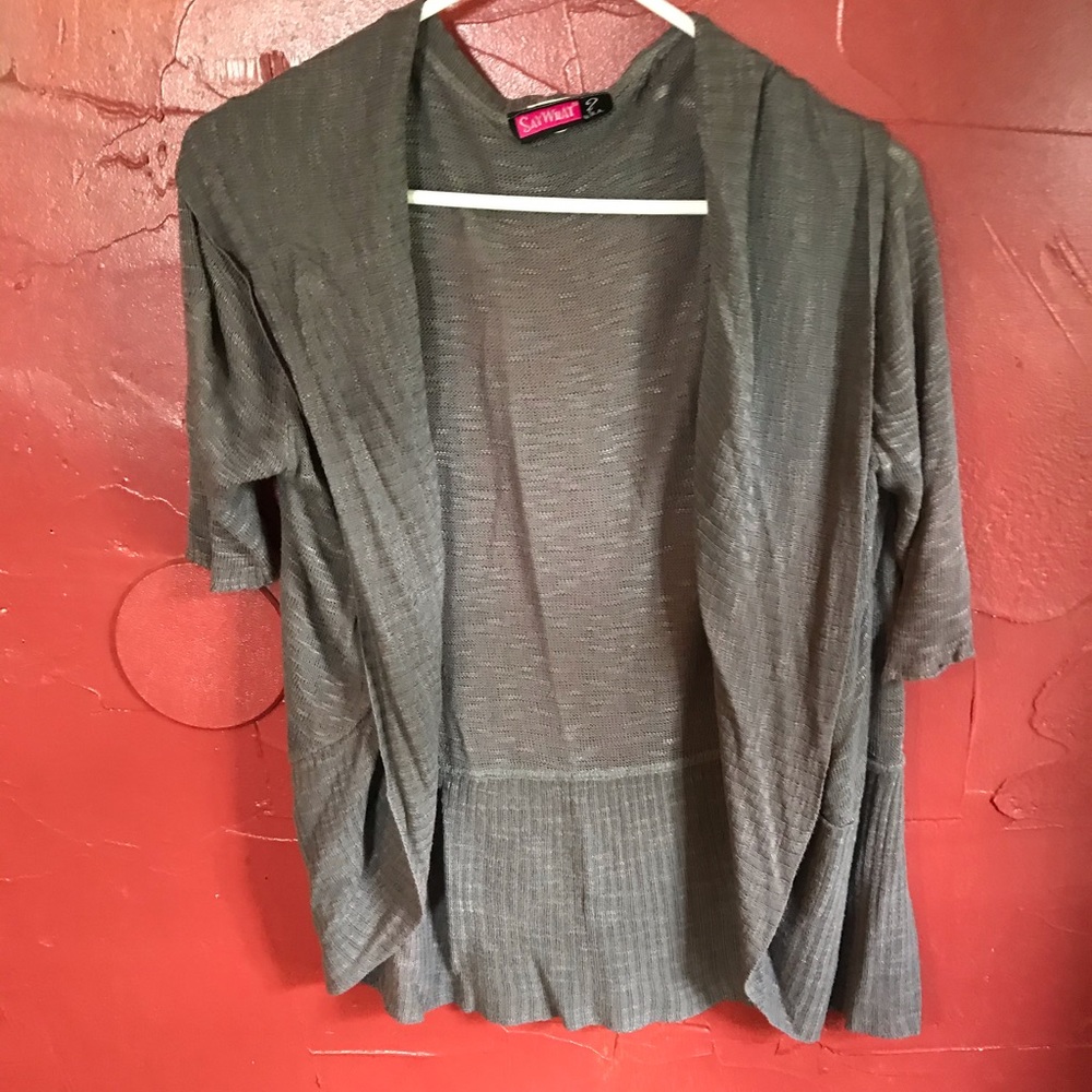 Grey cardigan